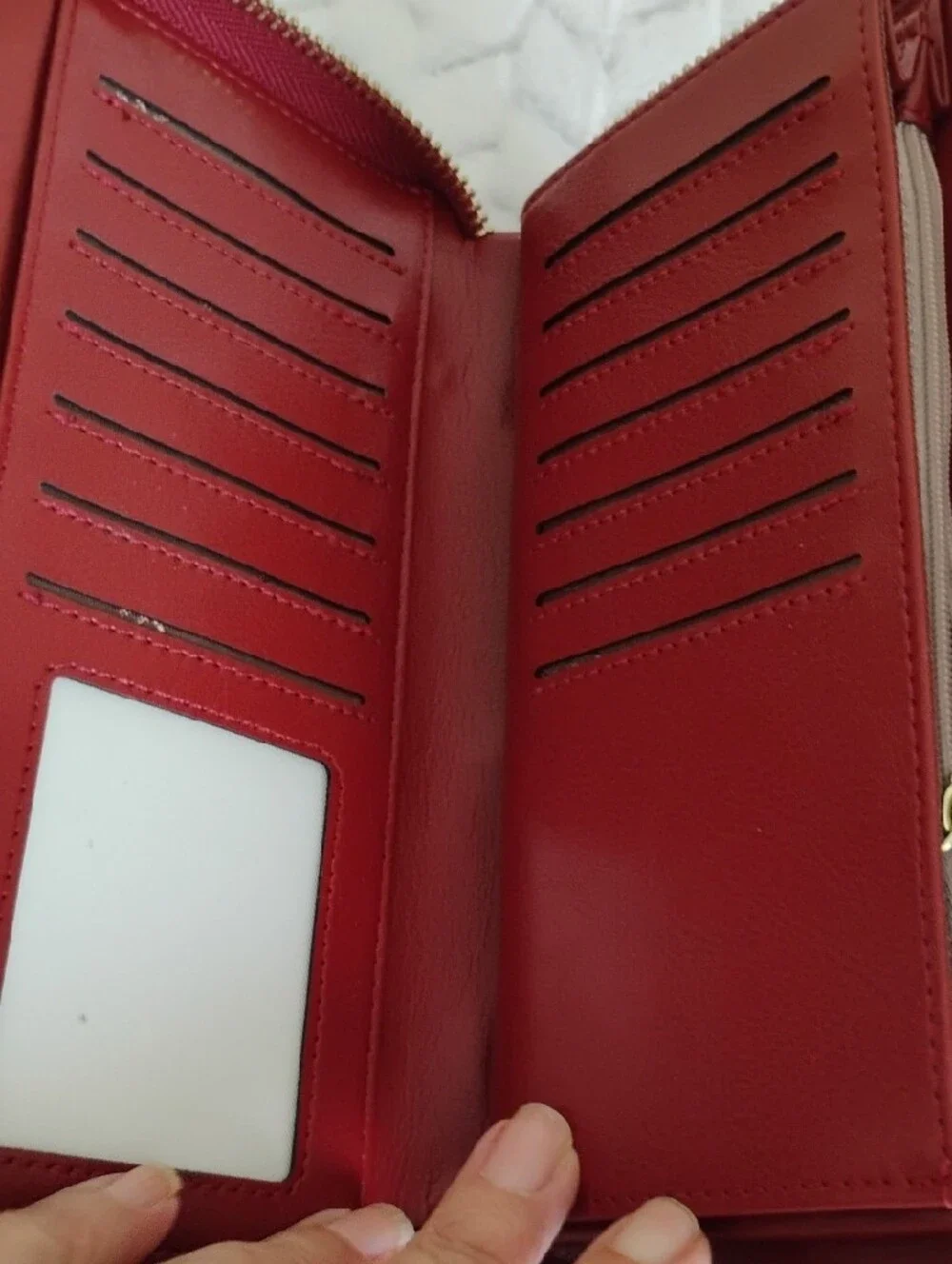 Rampage Red Peep-Toe Slingback Heels with Matching Clutch